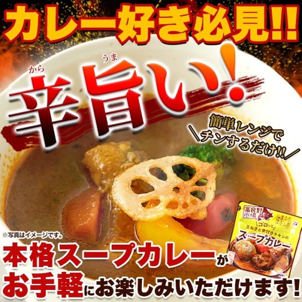 画像1: ゴロッと玉ねぎと骨付きチキンのスープカレー2人前(260g×2袋) (1)