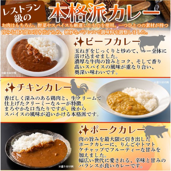 画像3: 3種食べ比べ！本格派レトルトカレー5食セット (3)