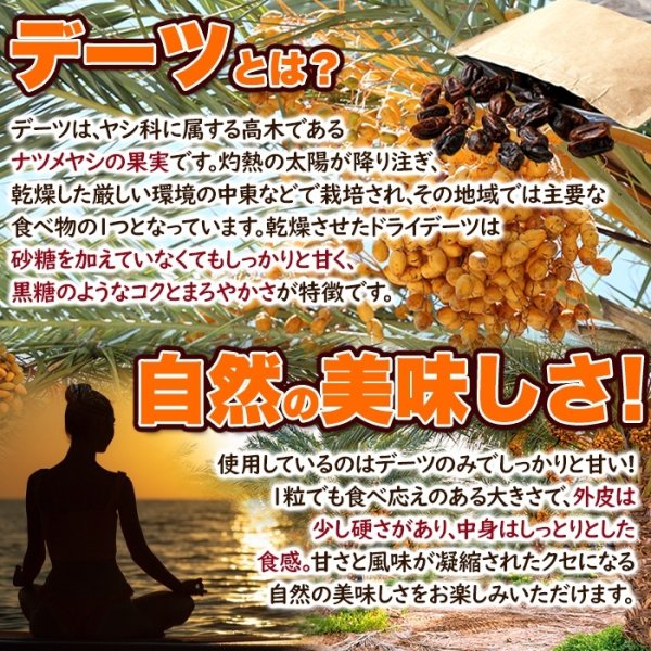画像6: 濃厚な自然の甘さ!!【大容量】ドライデーツ500g (6)