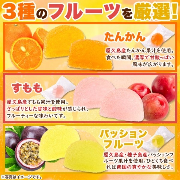画像4: 屋久島産フルーツ果汁使用!!【お徳用】屋久島フルーツのペクチンゼリー3種500g(パッションフルーツ、たんかん、すもも)× 20個 (4)