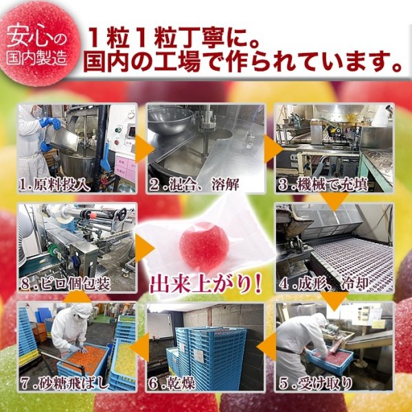 画像5: 小粒サイズのもっちり食感♪4種のフルーツペクチンゼリー500ｇ（かぼす、巨峰、パイン、いちご） (5)