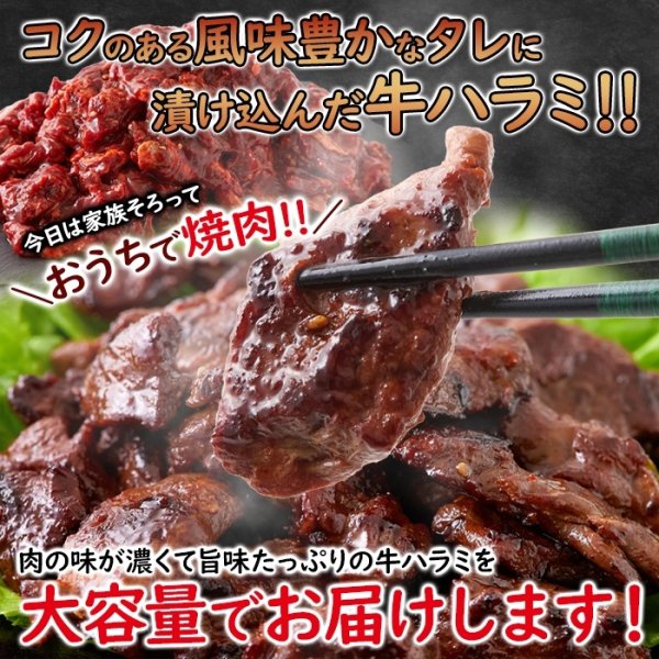 画像2: コクのある風味豊かなタレに漬けこんだ!!【大容量】牛ハラミこく醤油味1kg (2)