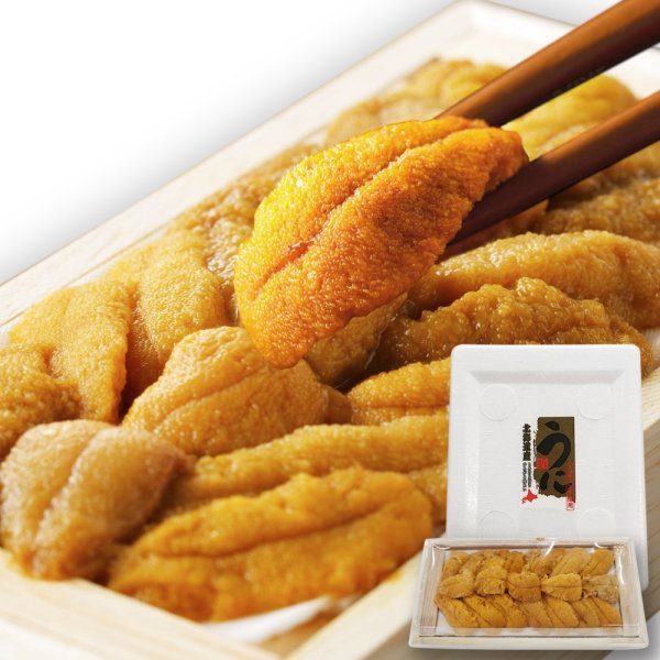 画像7: 【　ギフト対応可商品　】とろける旨さ！広がる味わい♪北海道産濃厚生うに70g (7)