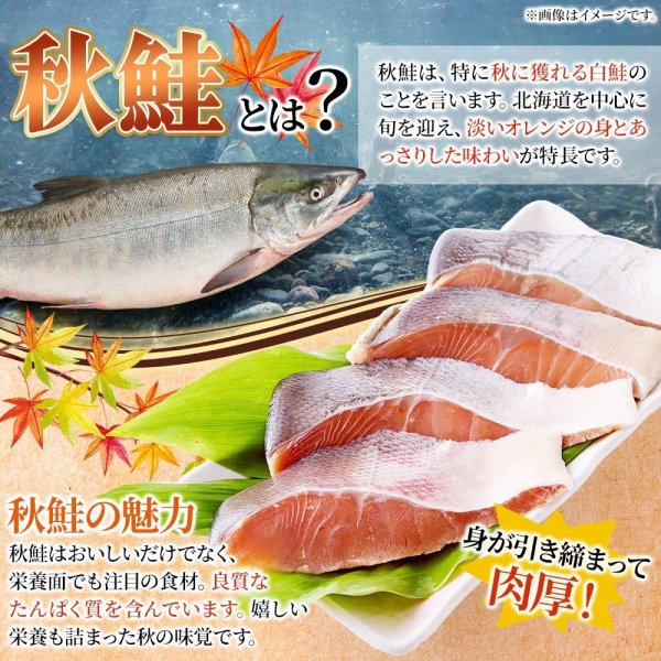 画像2: 【　ギフト対応可商品　】身が引き締まって肉厚!!北海道産生秋鮭切身1kg (2)