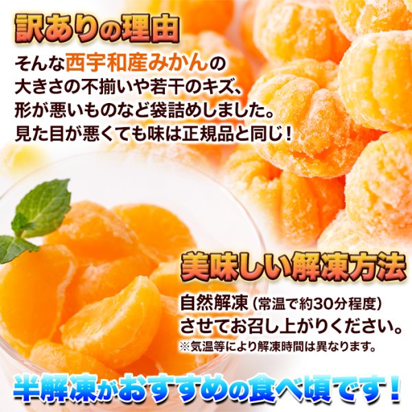 画像6: 皮むき不要で食べやすくシャリっと美味しい!!【訳アリ】皮むき冷凍みかん500g (6)